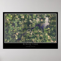 Berlin Lake Ohio Satellite Poster Map