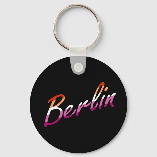 Berlin | Lesbian Pride Keychain (Front)