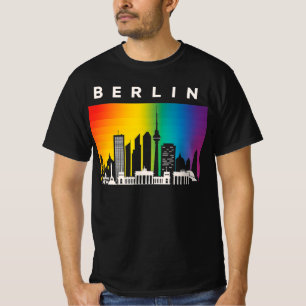 Berlin LGBT Rainbow Flag   LGBTQIA Pride Rainbow  T-Shirt