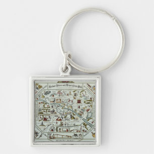 Berlin living and amusement plan keychain