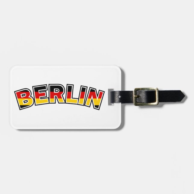 Berlin Luggage Tag (Front Horizontal)