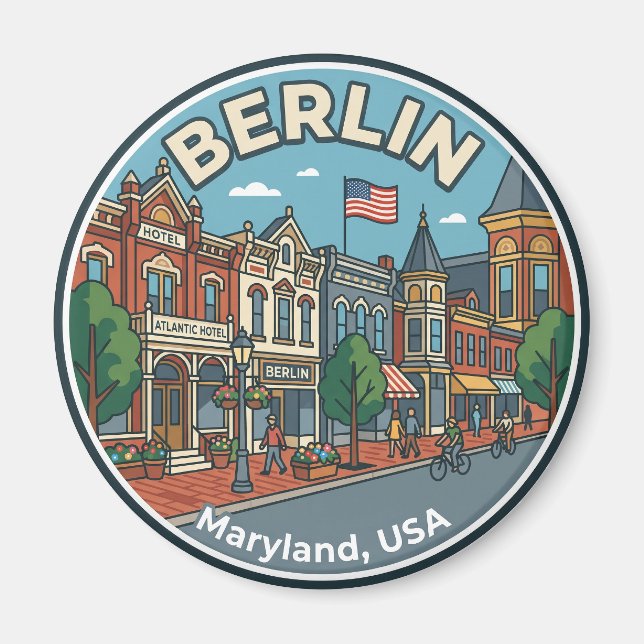 Berlin Maryland USA Magnet (Front)