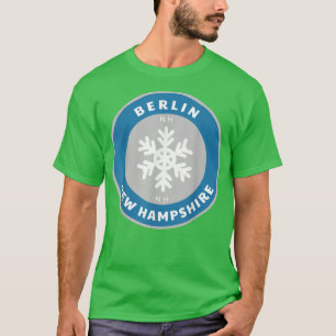 Berlin New Hampshire NE Winter Snow Snowflake Souv T-Shirt