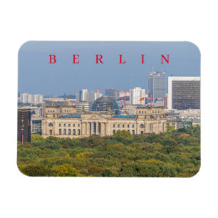 Berlin Reichstag aerial view fridge magnet