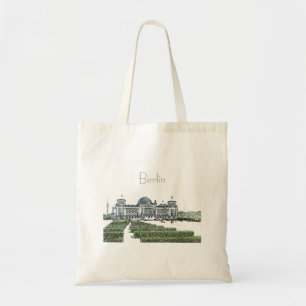 Berlin Reichstag German Parliament Sketch Tote Bag