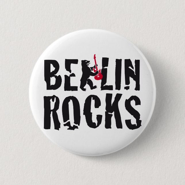 Berlin rocks 2 inch round button (Front)