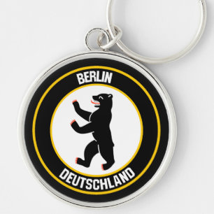 Berlin Round Emblem Keychain