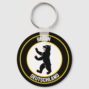 Berlin Round Emblem Keychain