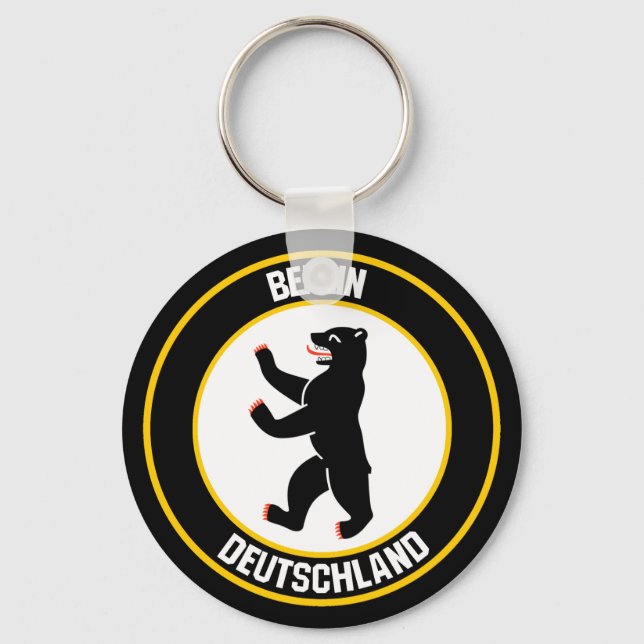 Berlin Round Emblem Keychain (Front)
