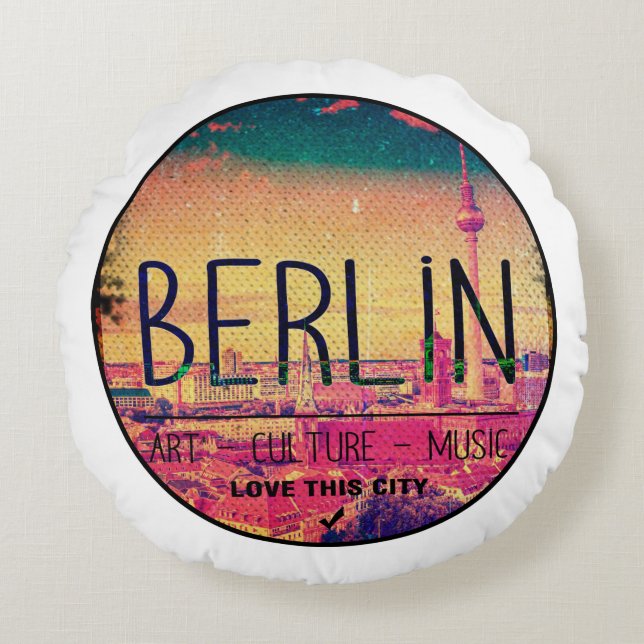 Berlin Round Pillow (Front)