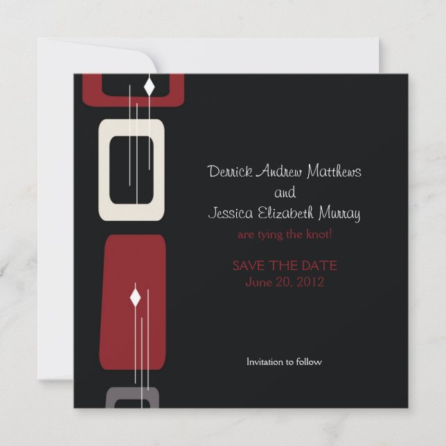 Berlin Save the Date: Brick Save The Date (Front)