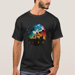 Berlin skyline TV tower Ferris wheel graffiti stre T-Shirt