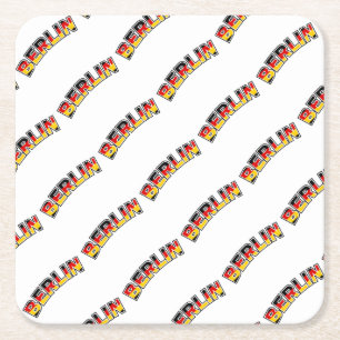 Berlin Square Paper Coaster
