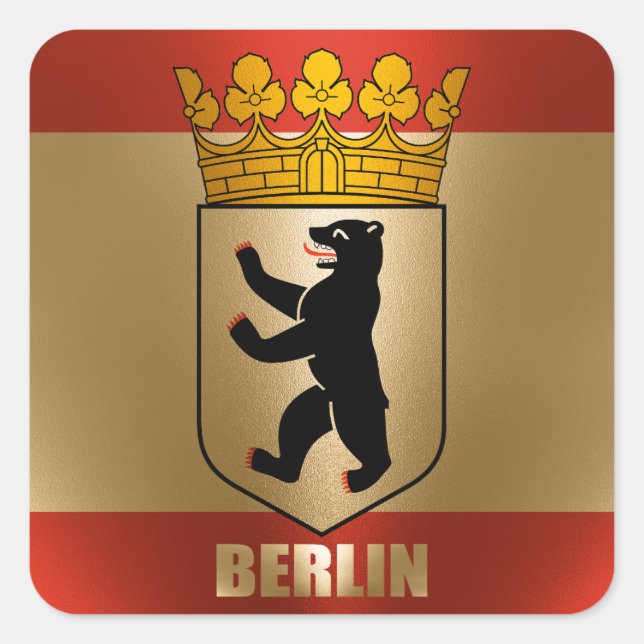 Berlin                                             square sticker (Front)