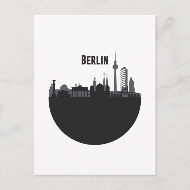 Berlin Stadt Silhouette Postcard (Front)