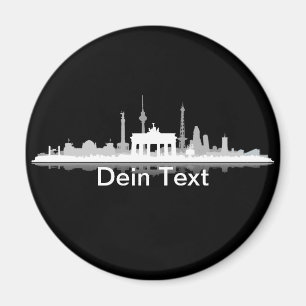 Berlin Stadt Skyline - refrigerator magnet / magne