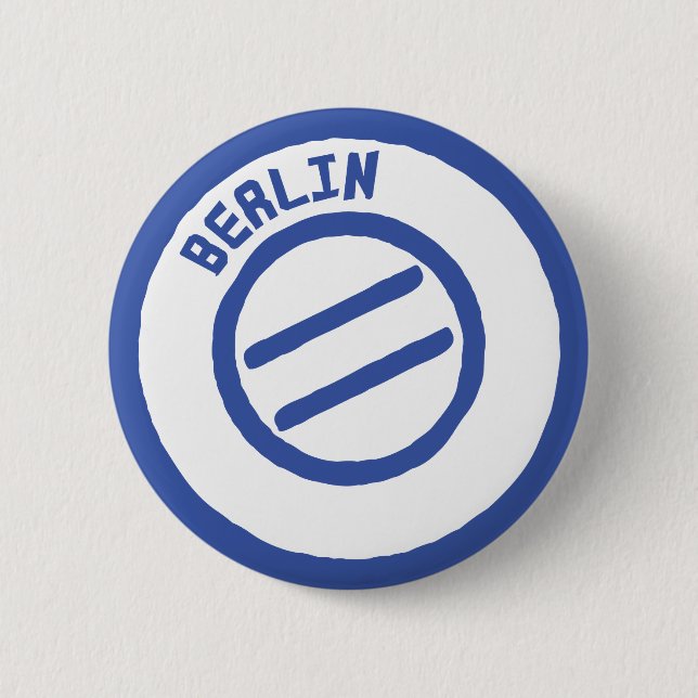 berlin stamp 2 inch round button (Front)