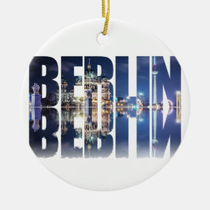 Berlin text souvenir ceramic ornament