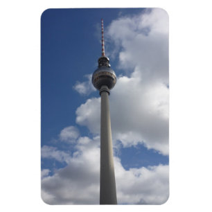 berlin tower clouds magnet