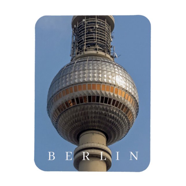 Berlin TV Tower close up fridge magnet (Vertical)