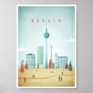 Berlin Vintage Travel Poster