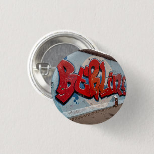 Berlin Wall Graffiti 1 Inch Round Button