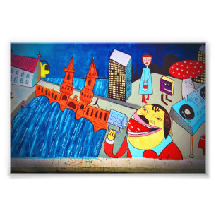 Berlin Wall Graffiti Artwork Street Art Germany Photo Print