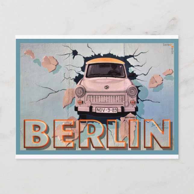 Berlin Wall Street Art Collection - 5 of 7 Postcard (Front)