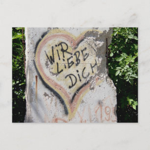 Berlin Wall - We Love You Postcard