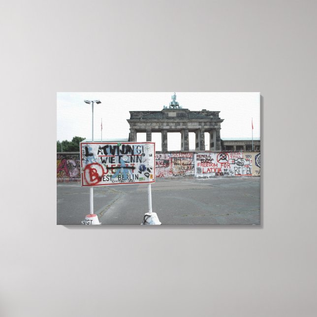 Berlin Wall-West Germany 1989 Canvas Print (Front)