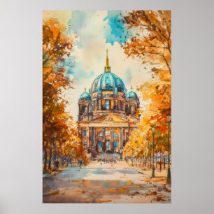 Berlin Watercolor 2 Poster