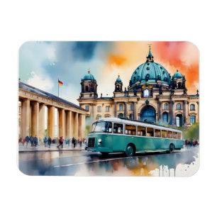 Berlin watercolor art magnet
