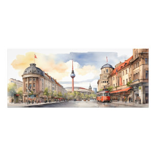 Berlin watercolor art photo print