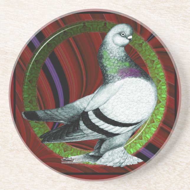 Berliner Pigeon Circle Coaster (Front)
