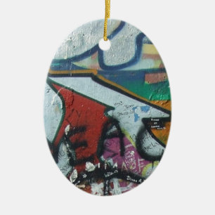 berlinwall design ceramic ornament