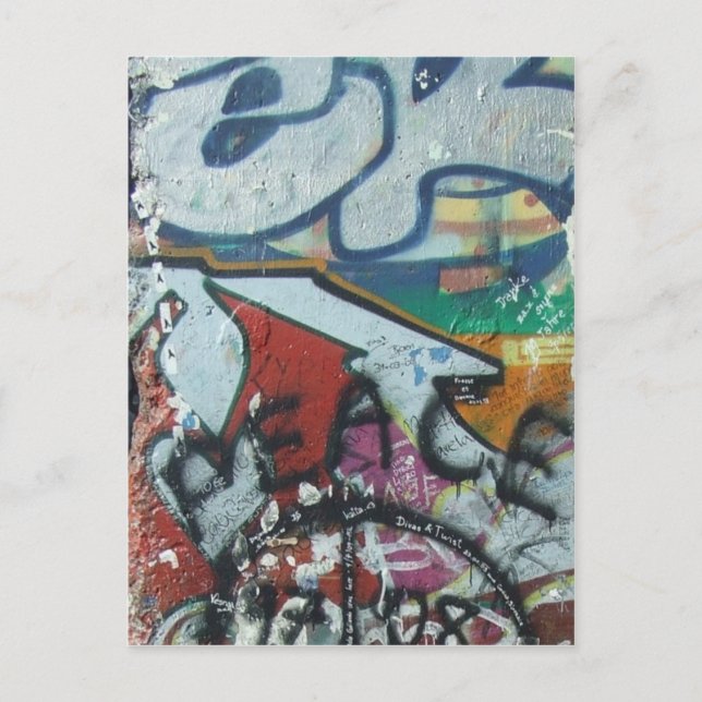 berlinwall design postcard (Front)