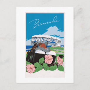 Bermuda (1940-1950) by Adolph Treidler. Postcard