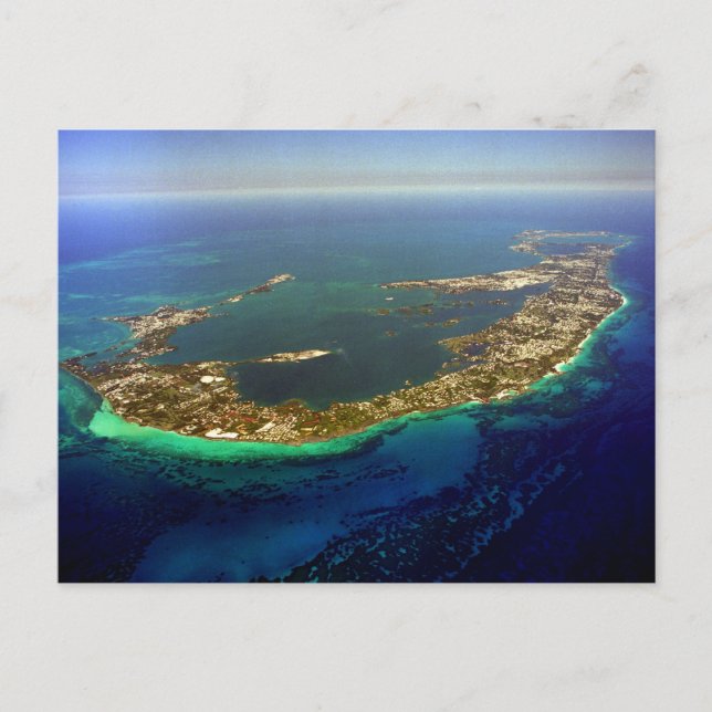 Bermuda Aerial Photograph Postcard (Front)