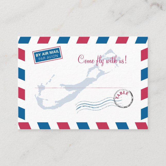 Bermuda Air Mail Escort/Mariage de carte de siège (Devant)