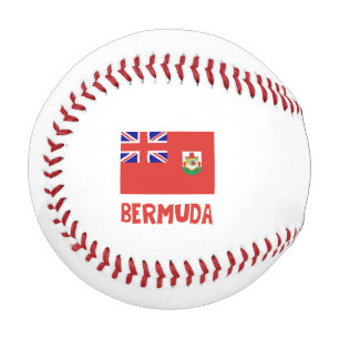 Bermuda and Bermudan Flag with Your Name Baseball