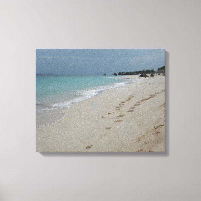 Bermuda beach canvas print (Front)