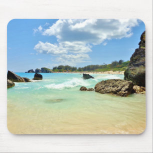 Bermuda beach, coastal photo art, seascape, mouse pad