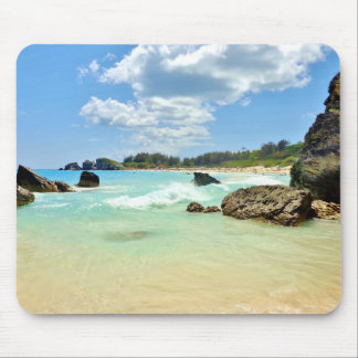 Bermuda beach, coastal photo art, seascape, mouse pad