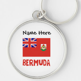 Bermuda Bermudian Flag Personalized Keychain