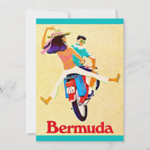 Bermuda By Bike 5x7 Big Postcard