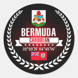 Bermuda Classic Round Sticker