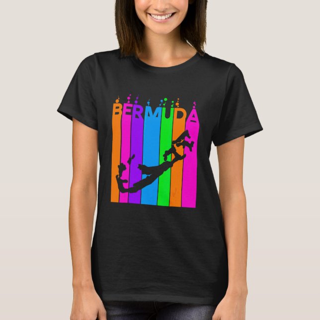 Bermuda Colourful Bubbles T-Shirt (Front)