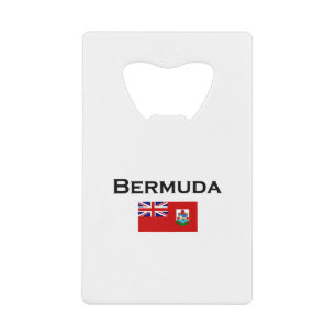 Bermuda Country Flag Light-Colour Credit Card Bottle Opener