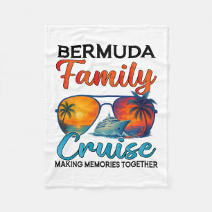 Bermuda Cruise Family Vacation 2025 Bermuda Cruise Fleece Blanket