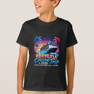 Bermuda Cruise Trip 2025 Sunset Vacation Gift 1  T-Shirt